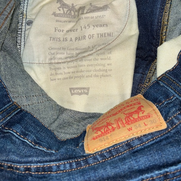 Mens denim Levi’s 514 34w - Picture 3 of 7
